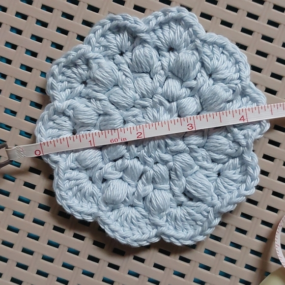 Crochet Super Scrub Facial Rounds▪︎Blue Ombre Special Edition▪︎Set of 3 - Picture 5 of 5